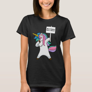 Meisblauw antipesten zijn een vriend en geen pestk t-shirt