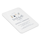 Meisblauw drink-vrijdagboekje magneet (Rechterzijde)