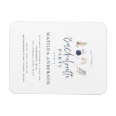 Meisblauw drink-vrijdagboekje magneet (Horizontaal)