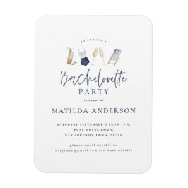 Meisblauw drink-vrijdagboekje magneet