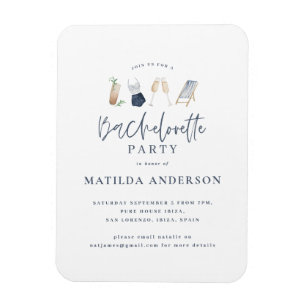 Meisblauw drink-vrijdagboekje magneet