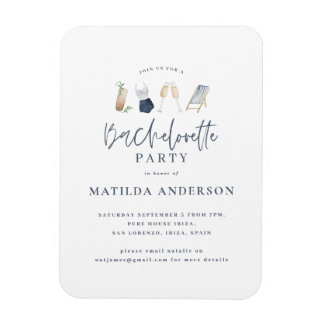 Meisblauw drink-vrijdagboekje magneet