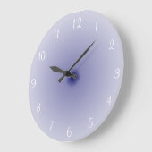 Meisblauw en wit> Klokken voor gewone keuken (Hoek)