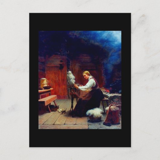 Meisdraaiwol Briefkaart (Voorkant)