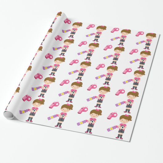 Meisdrapeerpapier voor voetballen cadeaupapier (Uitgerold)