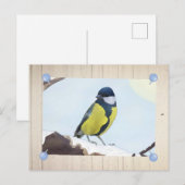 Meise im Winter Briefkaart (Voorkant / Achterkant)