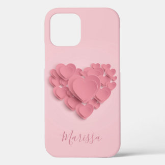 Meisgelaagde roze harten Case-Mate iPhone case