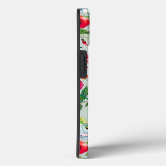 Meisgroen bloemen en rozen insectenpatroon Case-Mate iPhone case (Achterkant / Rechts)