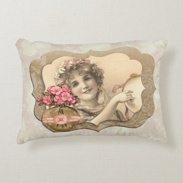  meisje2 met een zachte bodem decoratief kussen (Voorkant)