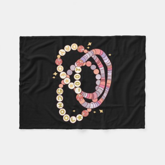 Meisje 100 dagen school Grappige vriendschap BR Fleece Deken (Voorkant (Horizontaal))