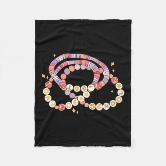 Meisje 100 dagen school Grappige vriendschap BR Fleece Deken (Voorkant)