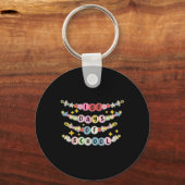 Meisje 100 dagen schoolarmband sleutelhanger (Voorkant)