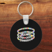 Meisje 100 dagen schoolvriendschapsarmband sleutelhanger (Voorkant)