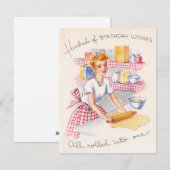  meisje 100 verjaardag wil bakken feestdagenkaart (Voorkant / Achterkant)