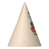 Meisje 10e verjaardag, 10 op de zoete roze Cake Feesthoedjes (Links)