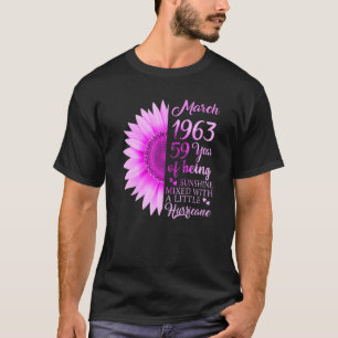 Meisje 1963 59 jaar oud 59e verjaardag t-shirt
