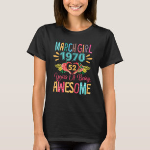 Meisje 1970, 52 jaar vrouw t-shirt