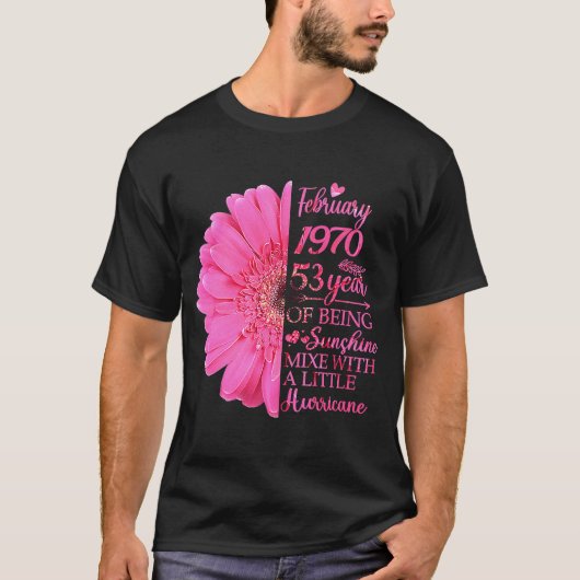 Meisje 1970 53 jaar oud 53 jaar oud t-shirt (Voorkant)