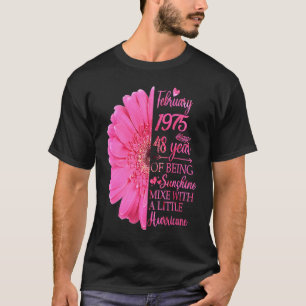 Meisje 1975 T 48 jaar oud 48th Birthday T-shirt