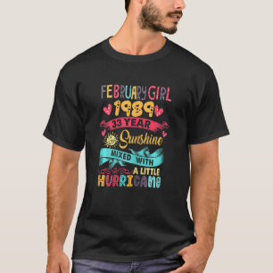 Meisje 1989 33 jaar oud 33 Sunshi T-shirt