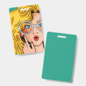 Meisje #1 badge (Voor- en achterkant)