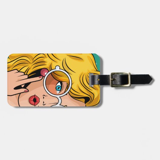 Meisje #1 bagagelabel (Voorkant horizontaal)