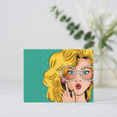 Meisje #1 briefkaart (Staand voorkant)