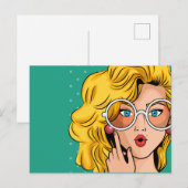 Meisje #1 briefkaart (Voorkant / Achterkant)