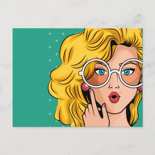 Meisje #1 briefkaart (Voorkant)