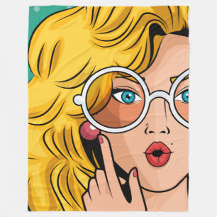 Meisje #1 fleece deken