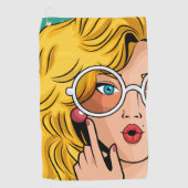 Meisje #1 golfhanddoek (Voorkant)