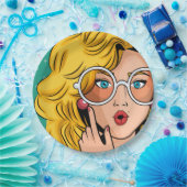 Meisje #1 papieren bordje (Feest)