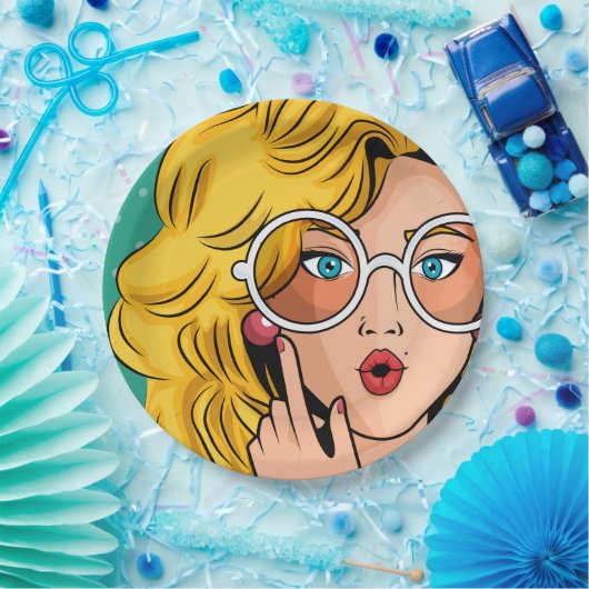 Meisje #1 papieren bordje (Feest)