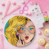 Meisje #1 papieren bordje (Feest)