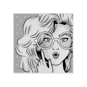 Meisje #1 rubberstempel (Afrduk)