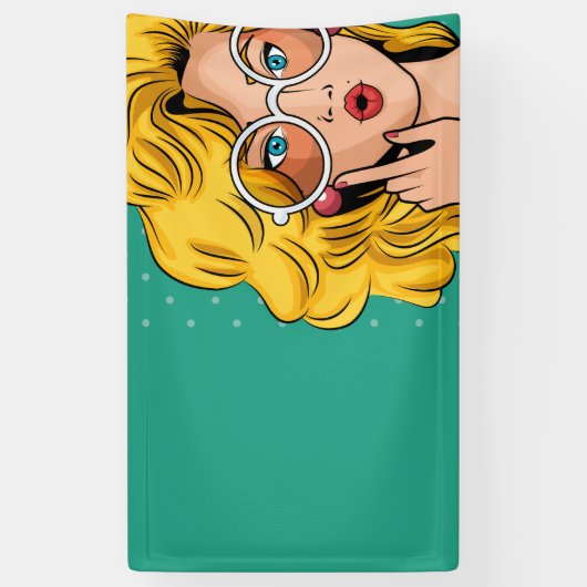 Meisje #1 spandoek (Verticaal)