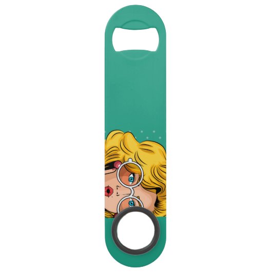 Meisje #1 speed flessenopener (Voorkant)