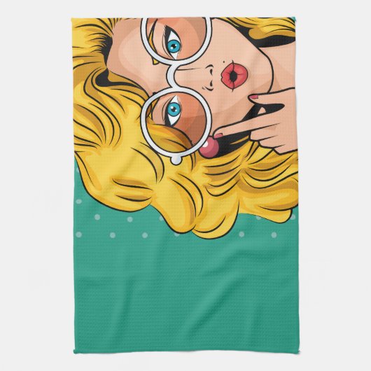 Meisje #1 theedoek (Verticaal)