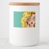 Meisje #1 voedselcontainer etiket (Voorkant)