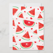 Meisje 1e verjaardag 1 in een meloen eerste verjaa kaart (Achterkant)