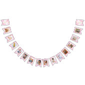 Meisje 1e verjaardag Ballet Pink Ballerina Vlaggetjes (Alle)