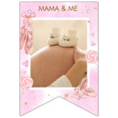 Meisje 1e verjaardag Ballet Pink Ballerina Vlaggetjes (Tweede vlag)