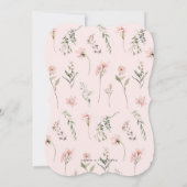 Meisje 1e verjaardag Kleine Miss Onederland Roze Kaart (Achterkant)