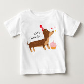 Meisje 1e verjaardag Let's Pawty Schattigee feesth (Voorkant)