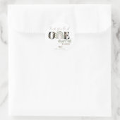 Meisje 1e verjaardag | Onederful Ronde Sticker (Tas)