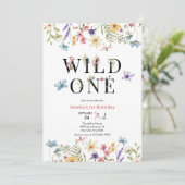 Meisje 1e Verjaardag | Wilde Kaart (Staand voorkant)