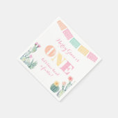 Meisje 1ste verjaardag feest, Taco over een eerste Servet (Hoek)