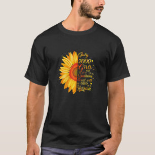 Meisje 22 jaar oud 22 jaar 22 juli 2000 t-shirt
