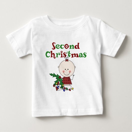 Meisje 2e Kerstmis Kinder Baby Feestdagen (Voorkant)