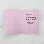 Meisje 2e verjaardag, Peek-a-Boo Kitten Kaart (Binnen)